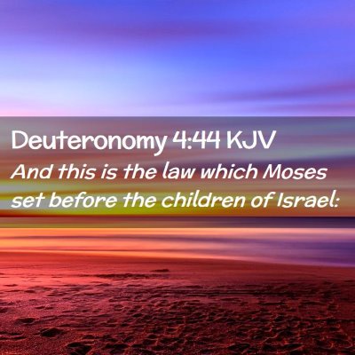 Deuteronomy 4:44 KJV Free Bible Images