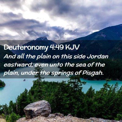 Deuteronomy 4:49 KJV Free Bible Images