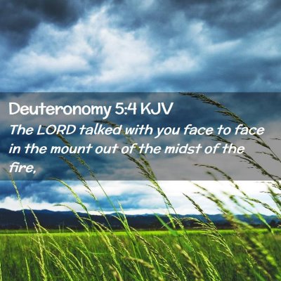 Deuteronomy 5:4 KJV Free Bible Images