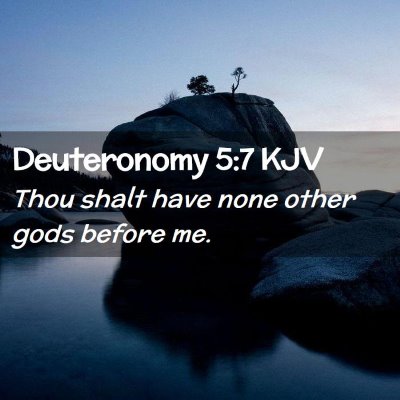 Deuteronomy 5:7 KJV Free Bible Images