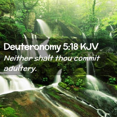 Deuteronomy 5:18 KJV Free Bible Images