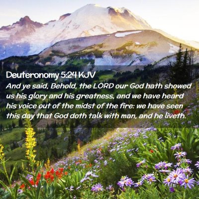 Deuteronomy 5:24 KJV Free Bible Images