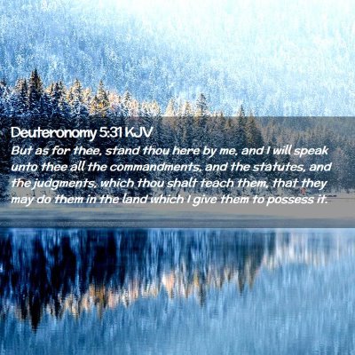 Deuteronomy 5:31 KJV Free Bible Images