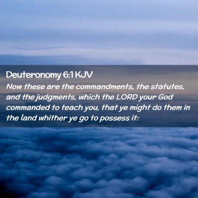 Deuteronomy 6:1 KJV Free Bible Images