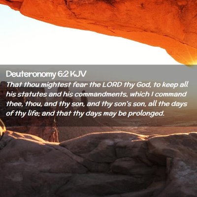 Deuteronomy 6:2 KJV Free Bible Images