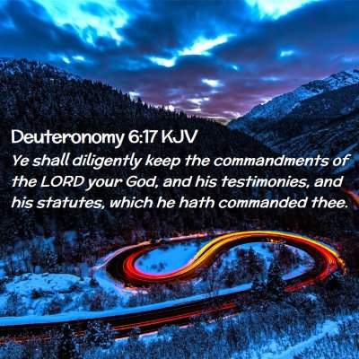 Deuteronomy 6:17 KJV Free Bible Images