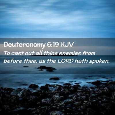 Deuteronomy 6:19 KJV Free Bible Images