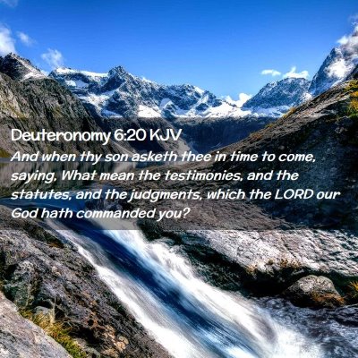 Deuteronomy 6:20 KJV Free Bible Images