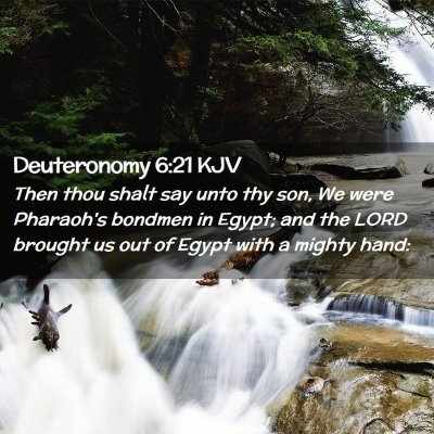 Deuteronomy 6:21 KJV Free Bible Images