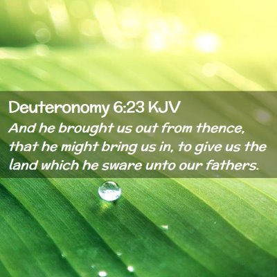 Deuteronomy 6:23 KJV Free Bible Images