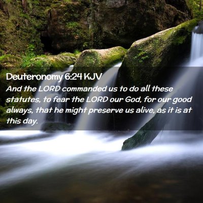 Deuteronomy 6:24 KJV Free Bible Images