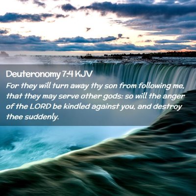 Deuteronomy 7:4 KJV Free Bible Images