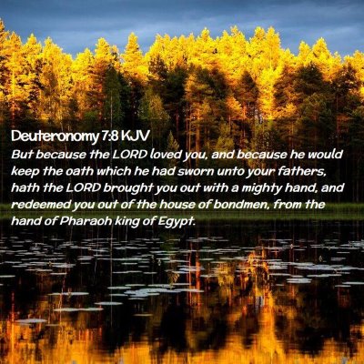 Deuteronomy 7:8 KJV Free Bible Images