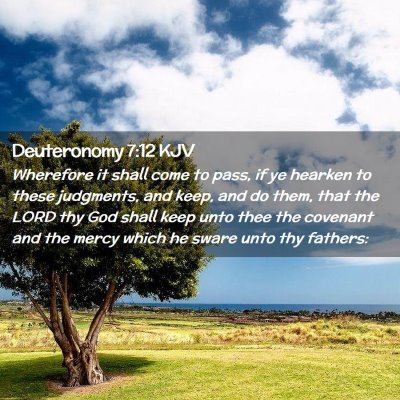 Deuteronomy 7:12 KJV Free Bible Images