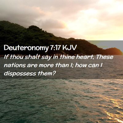 Deuteronomy 7:17 KJV Free Bible Images