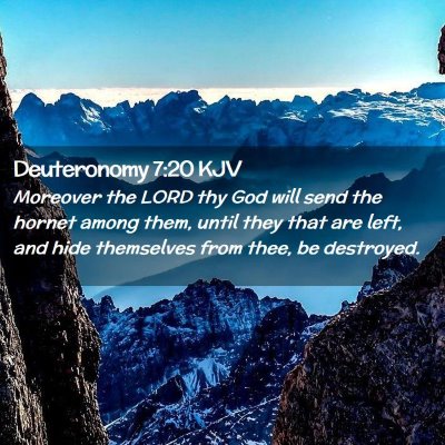 Deuteronomy 7:20 KJV Free Bible Images