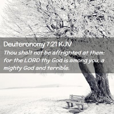 Deuteronomy 7:21 KJV Free Bible Images