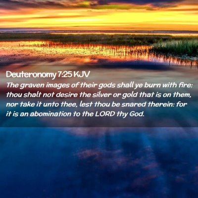 Deuteronomy 7:25 KJV Free Bible Images