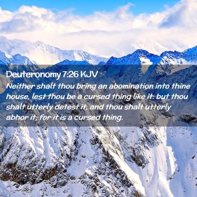 Deuteronomy 7:26 KJV Free Bible Images