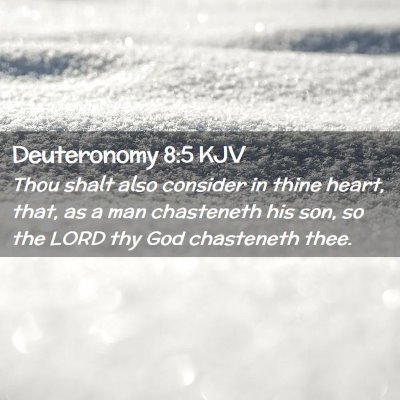 Deuteronomy 8:5 KJV Free Bible Images