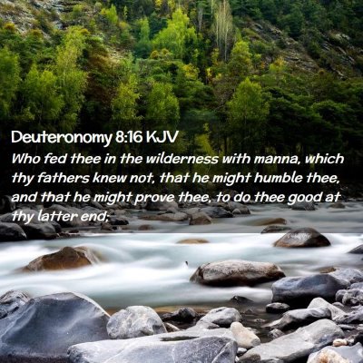 Deuteronomy 8:16 KJV Free Bible Images