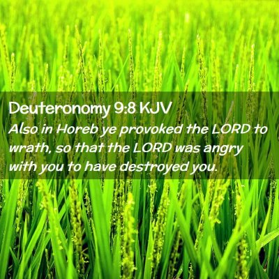 Deuteronomy 9:8 KJV Free Bible Images