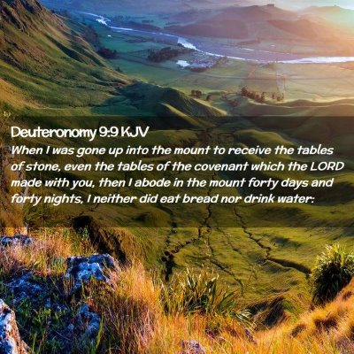 Deuteronomy 9:9 KJV Free Bible Images