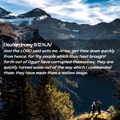 Deuteronomy 9:12 KJV Free Bible Images