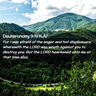 Deuteronomy 9:19 KJV Free Bible Images