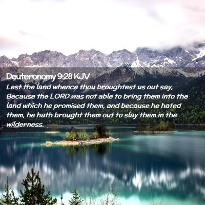 Deuteronomy 9:28 KJV Free Bible Images