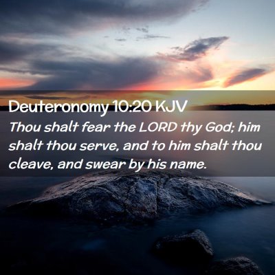 Deuteronomy 10:20 KJV Free Bible Images