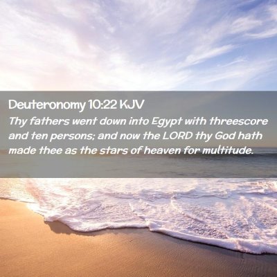 Deuteronomy 10:22 KJV Free Bible Images