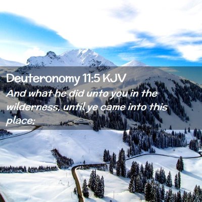 Deuteronomy 11:5 KJV Free Bible Images