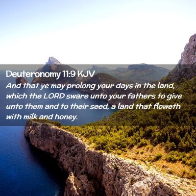 Deuteronomy 11:9 KJV Free Bible Images