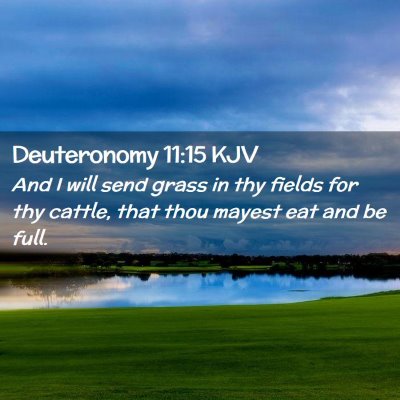 Deuteronomy 11:15 KJV Free Bible Images