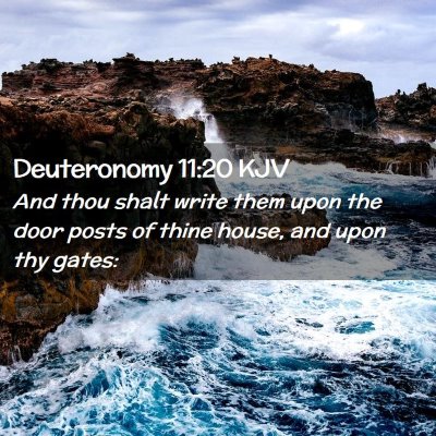 Deuteronomy 11:20 KJV Free Bible Images