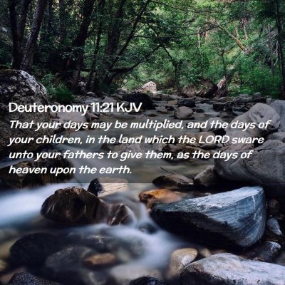 Deuteronomy 11:21 KJV Free Bible Images