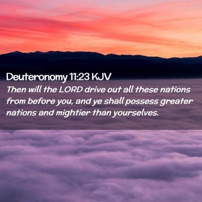 Deuteronomy 11:23 KJV Free Bible Images