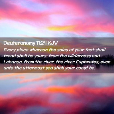 Deuteronomy 11:24 KJV Free Bible Images