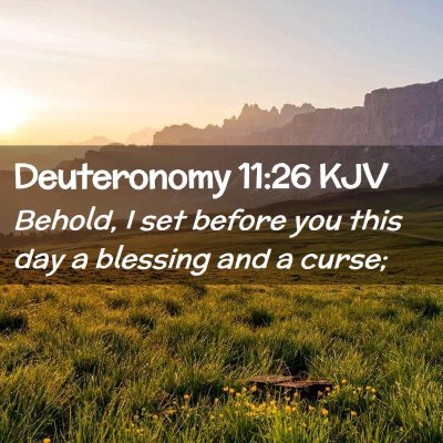 Deuteronomy 11:26 KJV Free Bible Images