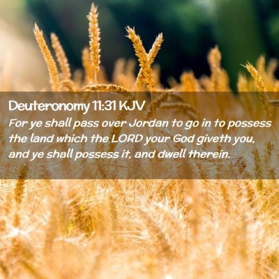 Deuteronomy 11:31 KJV Free Bible Images