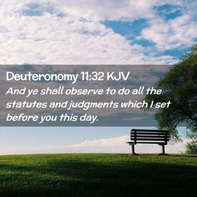 Deuteronomy 11:32 KJV Free Bible Images