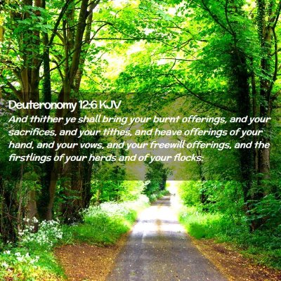 Deuteronomy 12:6 KJV Free Bible Images