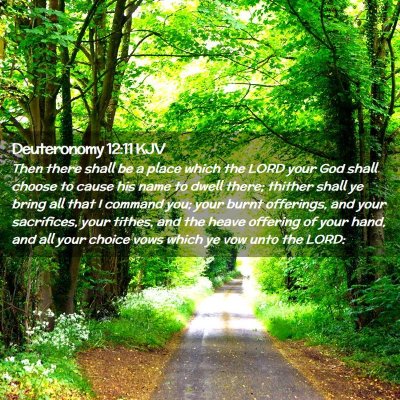 Deuteronomy 12:11 KJV Free Bible Images