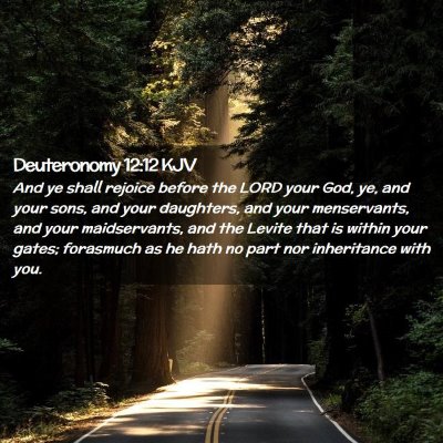 Deuteronomy 12:12 KJV Free Bible Images