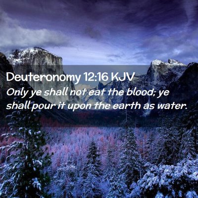 Deuteronomy 12:16 KJV Free Bible Images