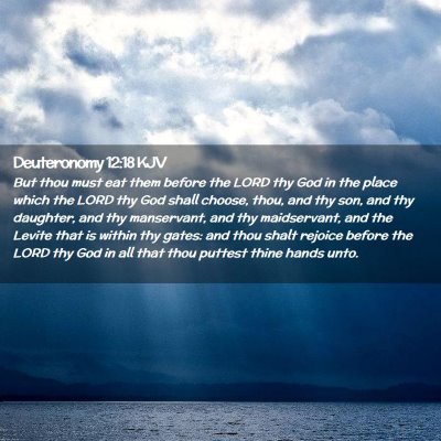 Deuteronomy 12:18 KJV Free Bible Images