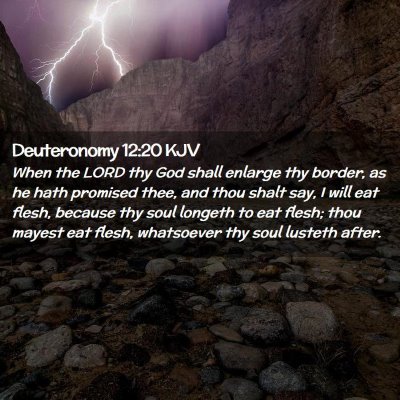 Deuteronomy 12:20 KJV Free Bible Images