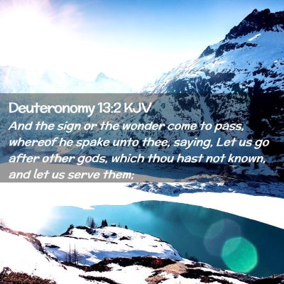 Deuteronomy 13:2 KJV Free Bible Images