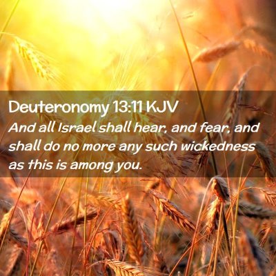 Deuteronomy 13:11 KJV Free Bible Images